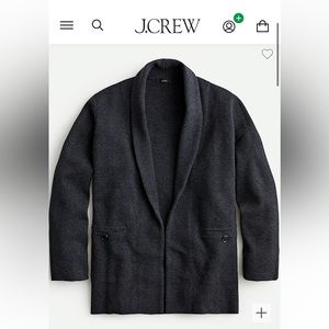 Jcrew Camille sweater-blazer with shawl collar - like new!!